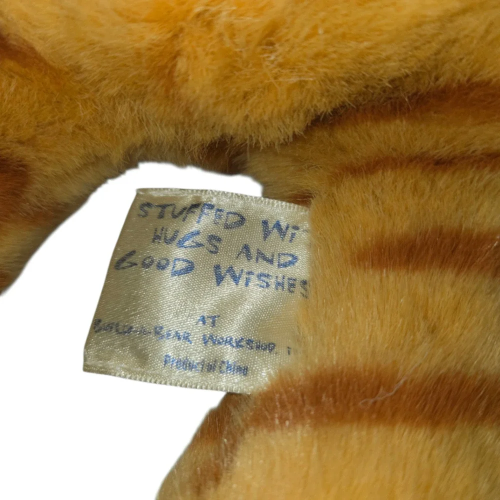 Build A Bear‎ Workshop Orange Tabby Cat Plush Camo Shirt 16 Inch